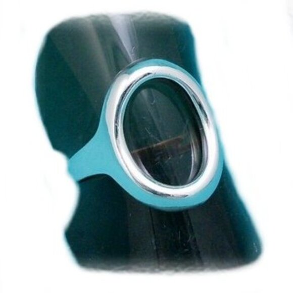 Jewelry - Sterling Silver Open Oval Ring - Sz 8